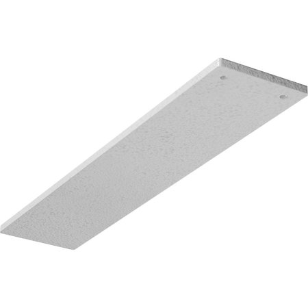 EKENA MILLWORK 3"W x 14"D Logan Hidden Support Steel Bracket w/ 10" Support Depth, Hammered White BKTM03X14LOHWH